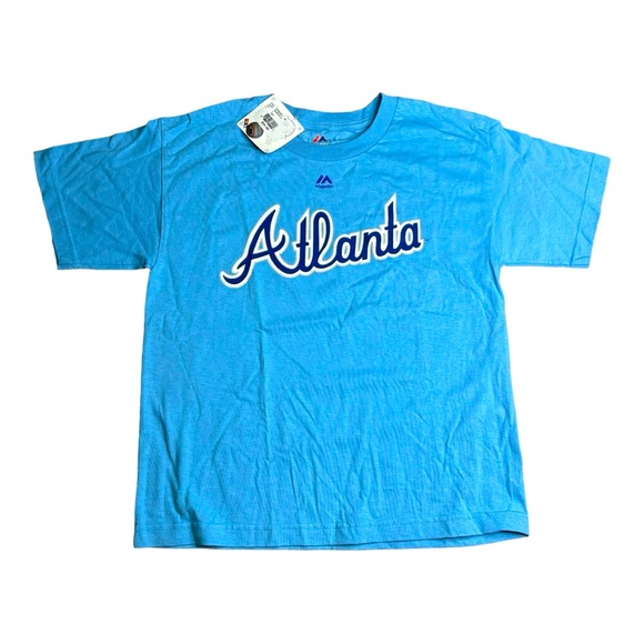 Atlanta Braves Murphy shirt size Large 14 16 NWT - Picture 1 of 3